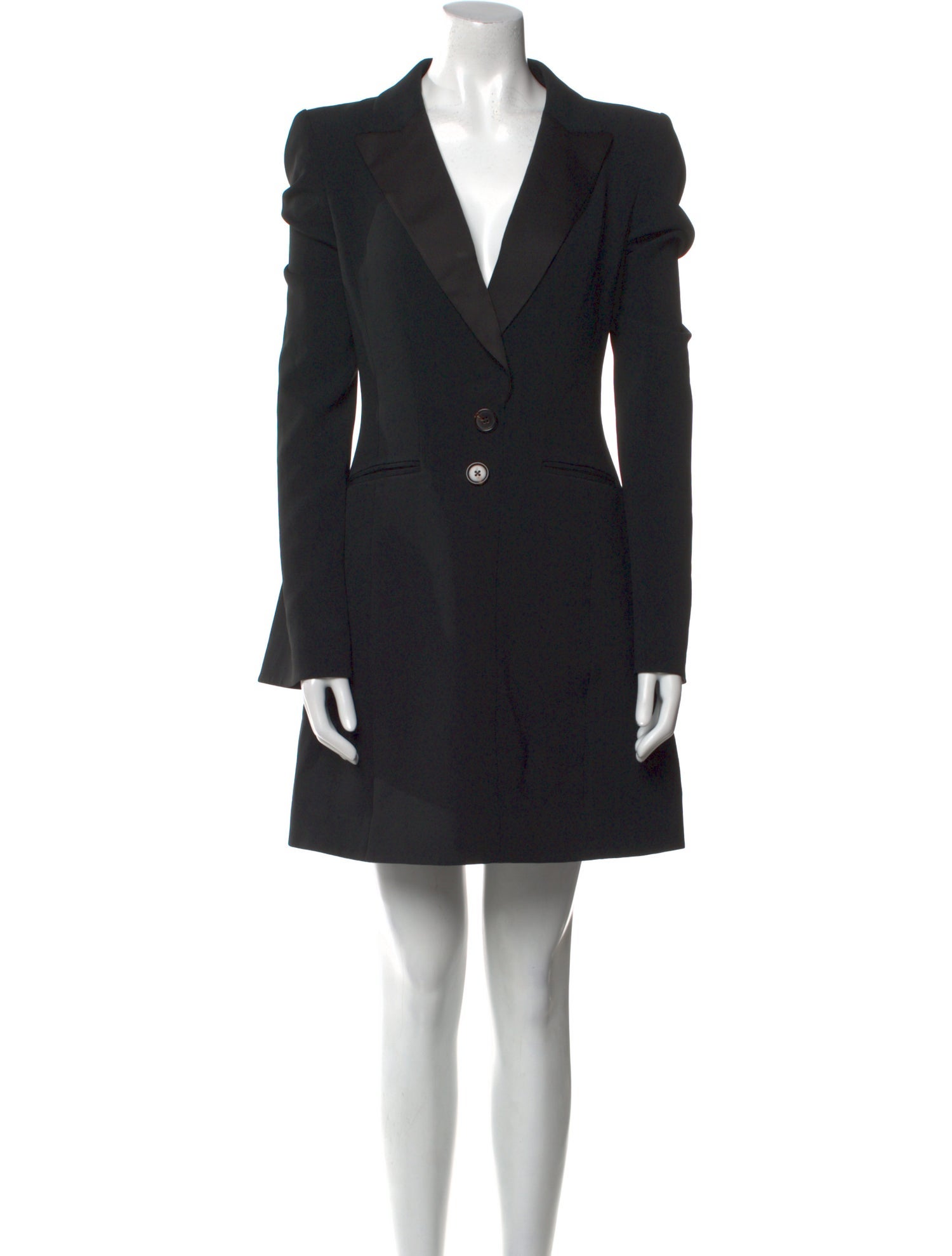 Khaite V-Neck Mini Dress