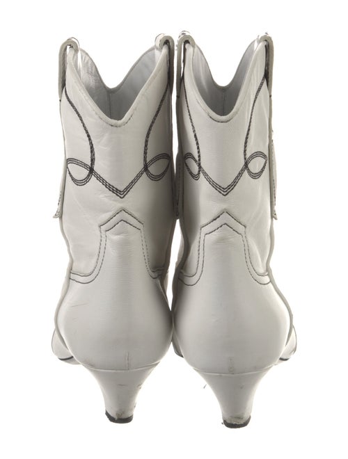 Khaite Leather Western Boots