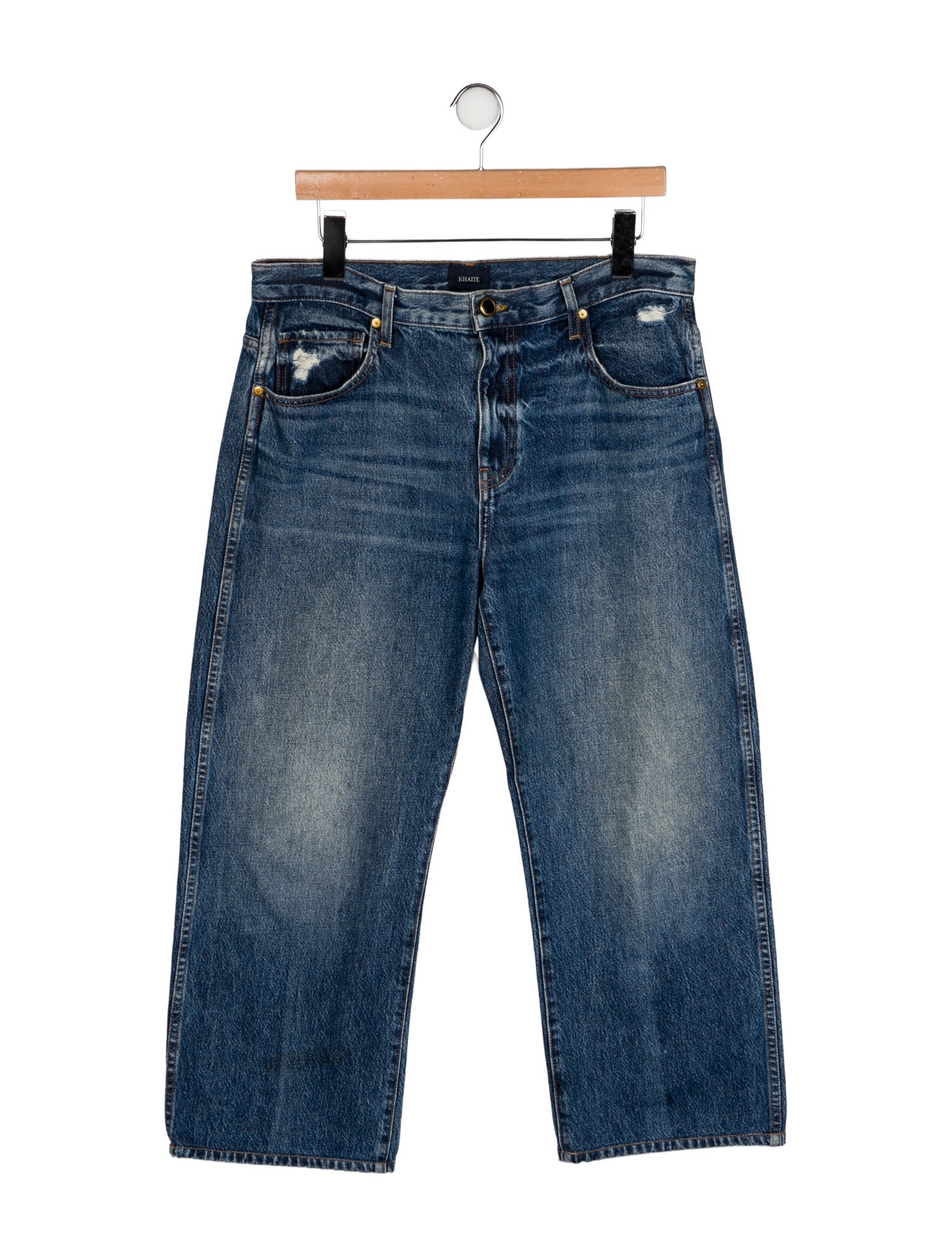 Khaite High-Rise Wide Leg Jeans