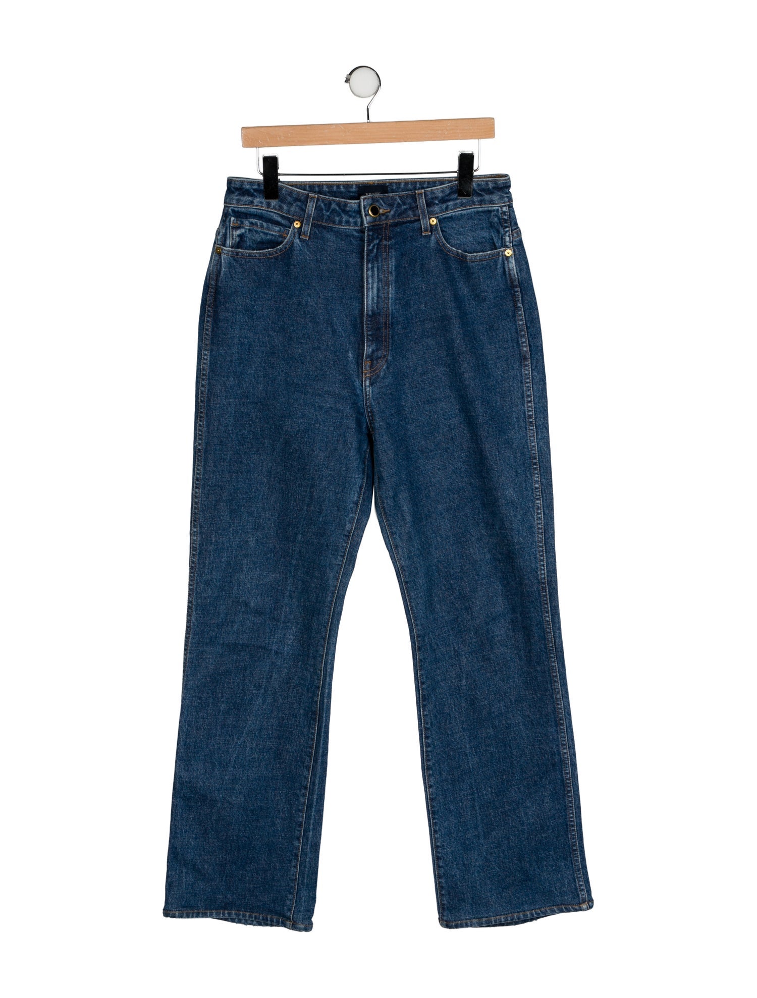 Khaite High-Rise Wide Leg Jeans