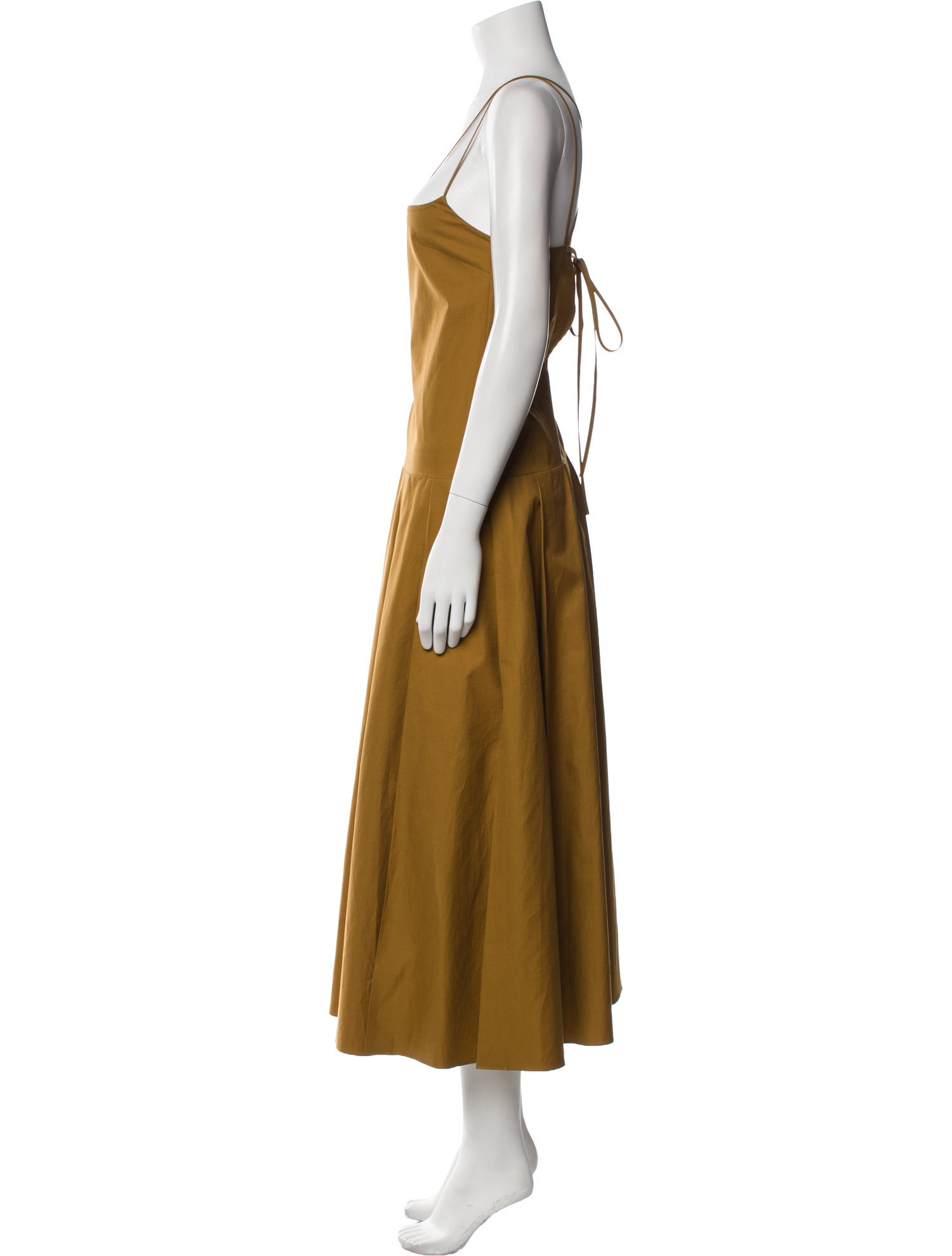 Khaite Square Neckline Long Dress