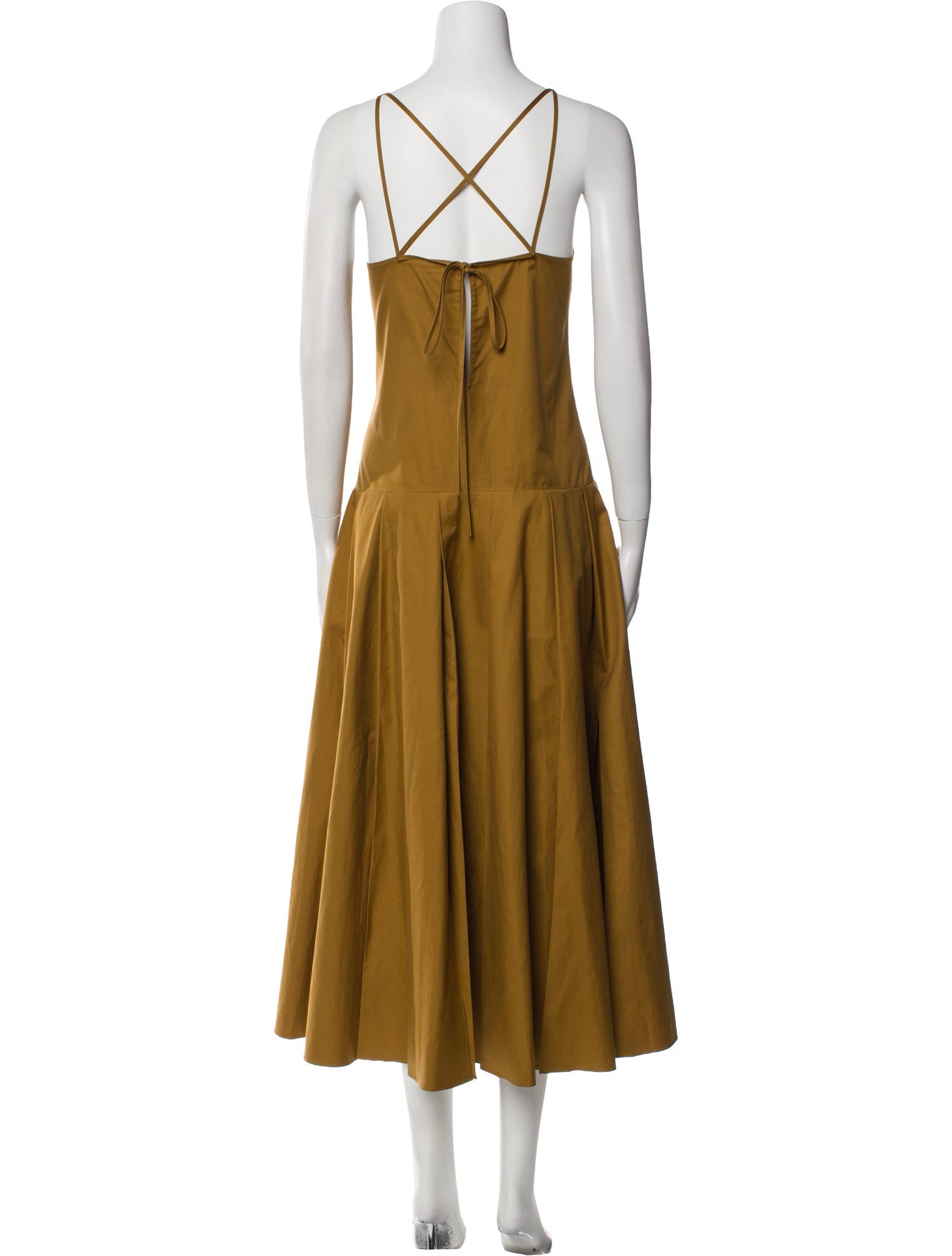 Khaite Square Neckline Long Dress