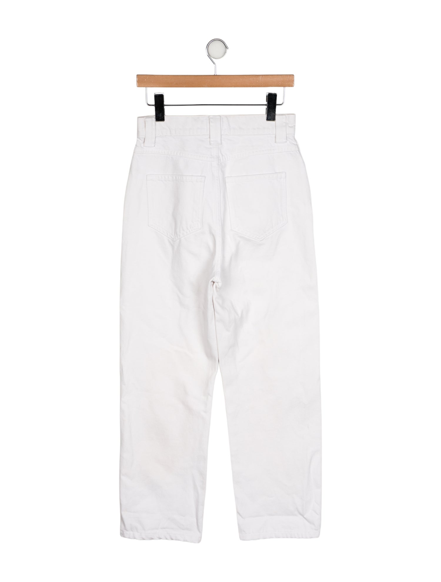 Khaite High-Rise Straight Leg Jeans