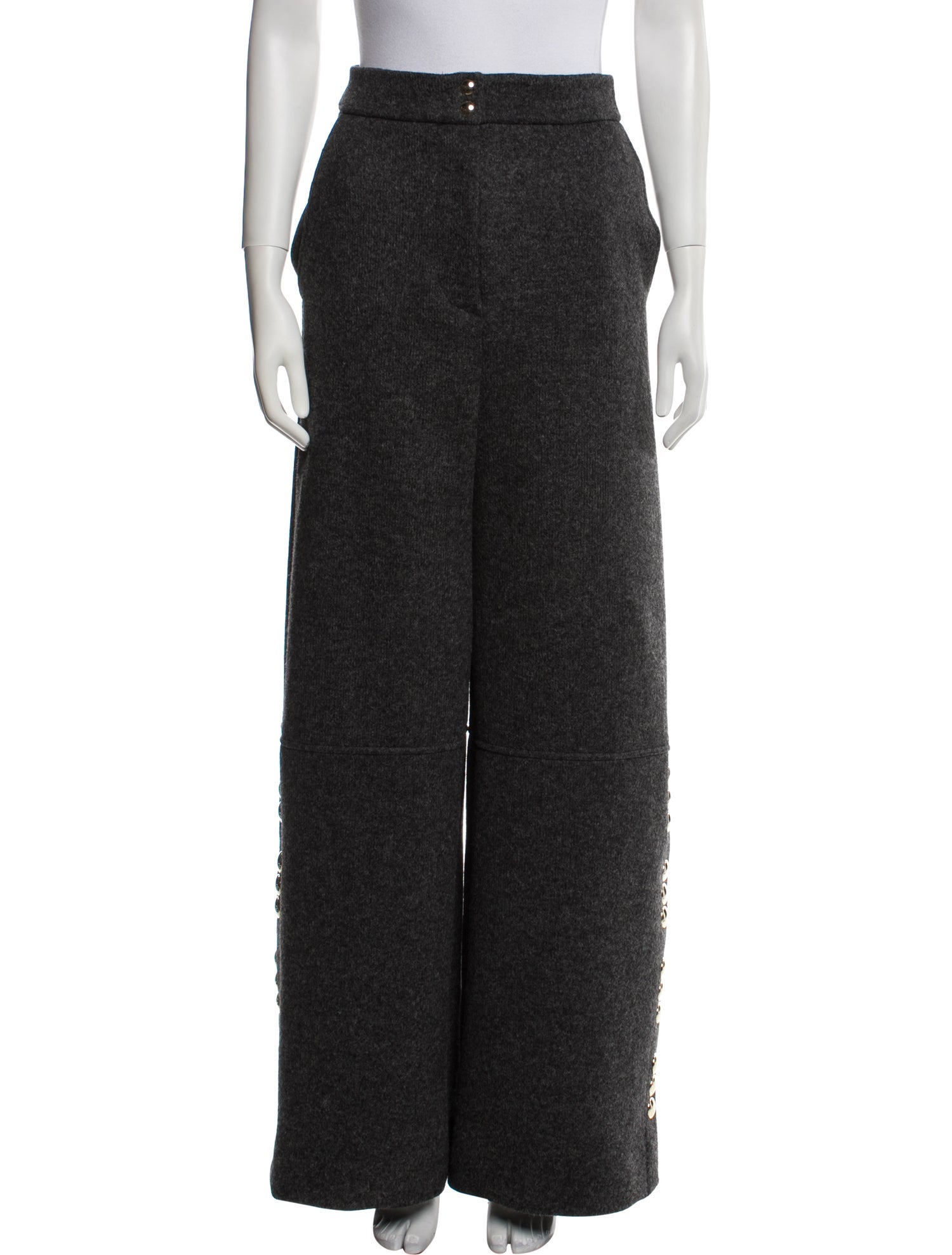 Khaite Virgin Wool Wide Leg Pants