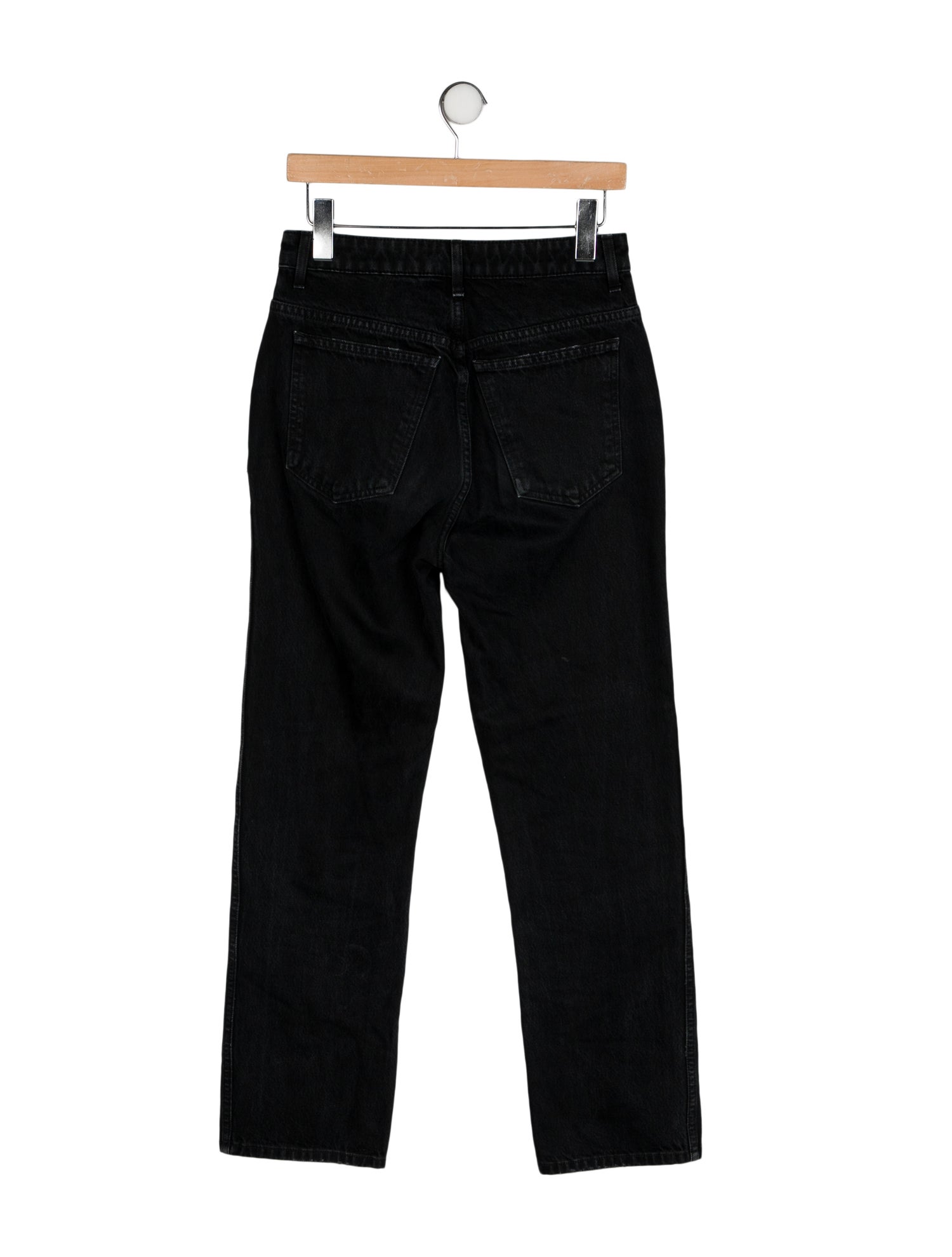 Khaite Mid-Rise Straight Leg Jeans