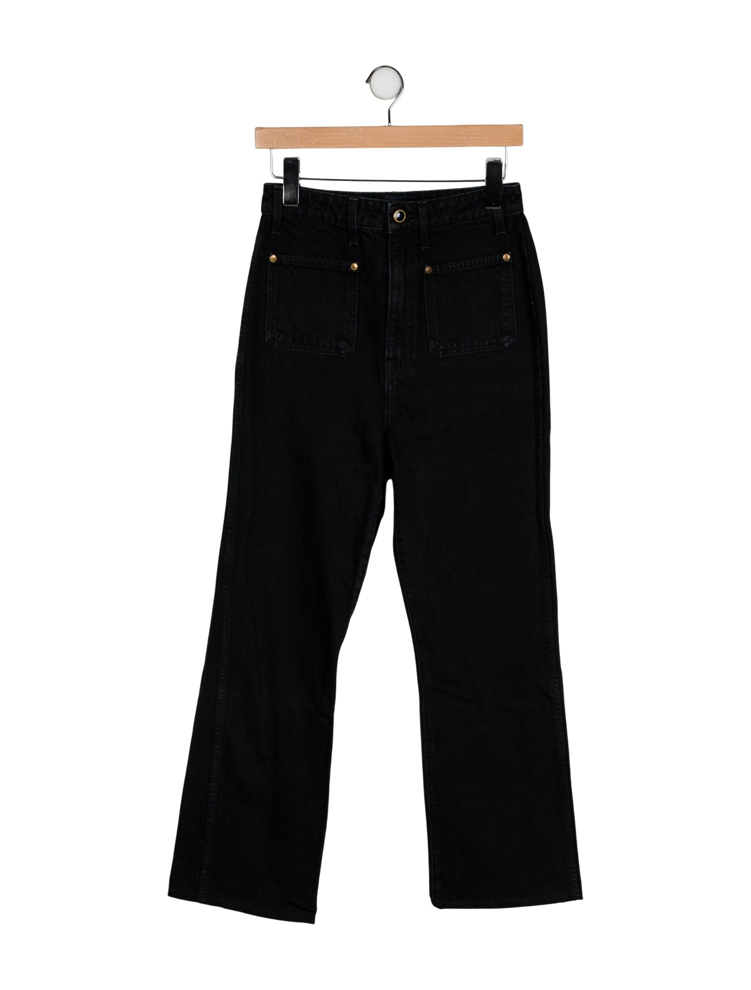 Khaite High-Rise Wide Leg Jeans