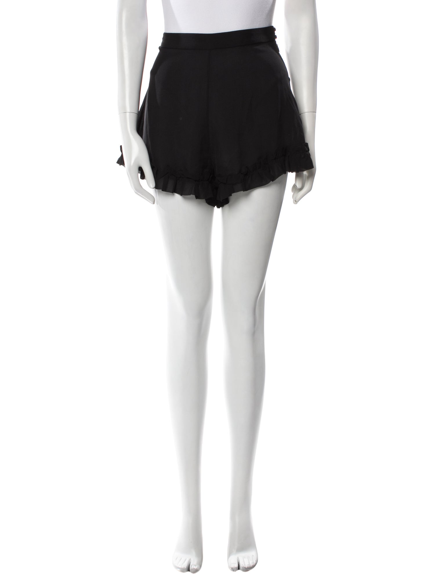 Khaite Silk Mini Shorts