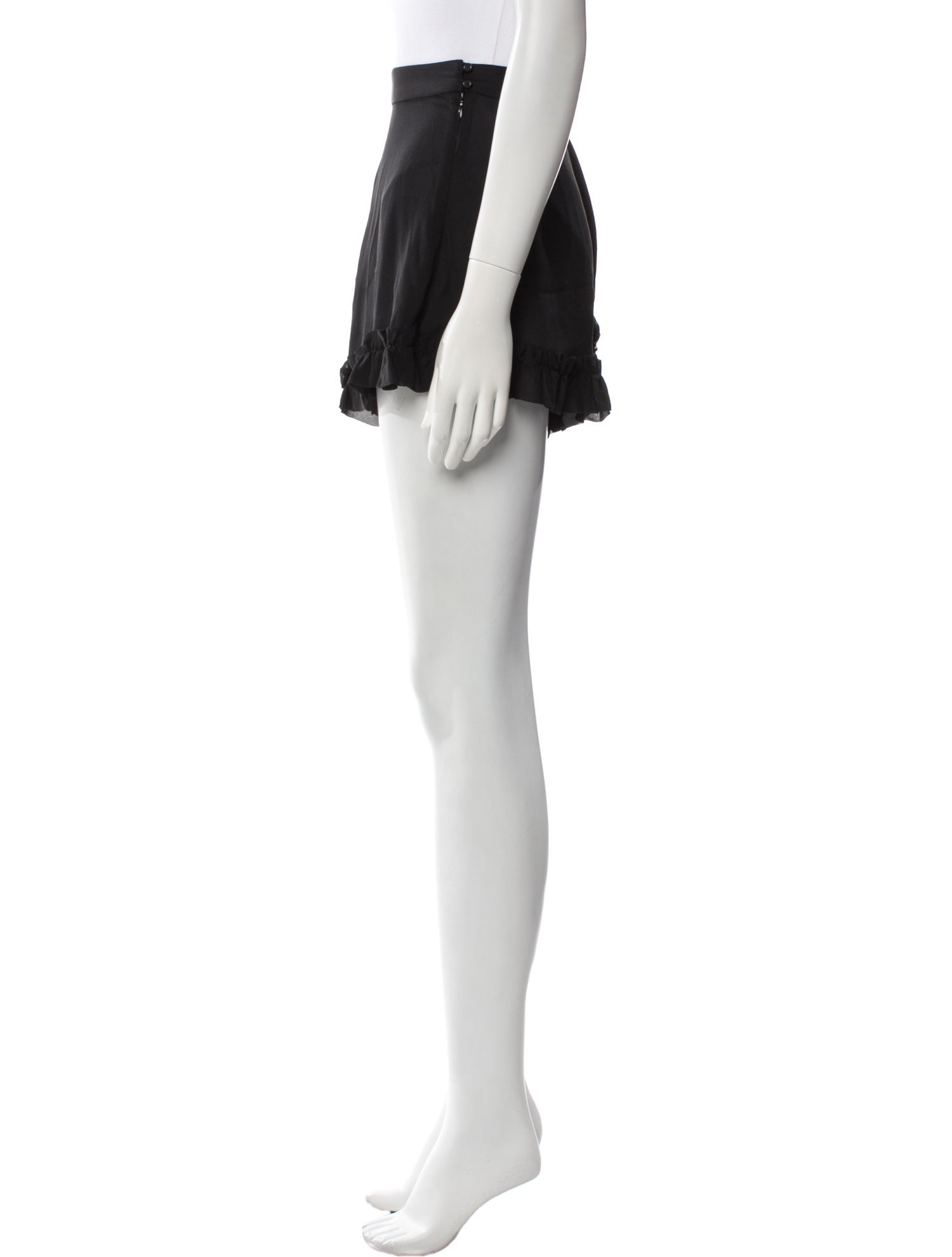 Khaite Silk Mini Shorts