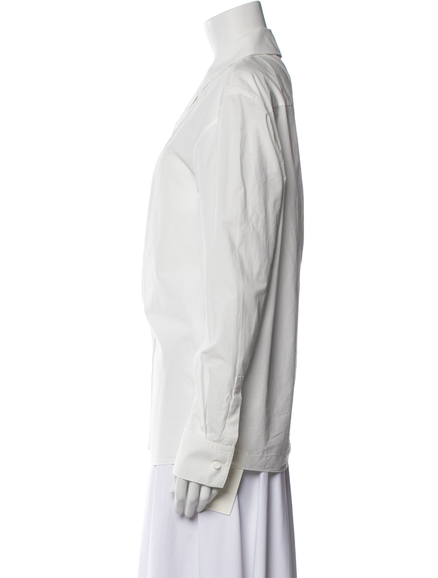 Khaite Long Sleeve Button-Up Top