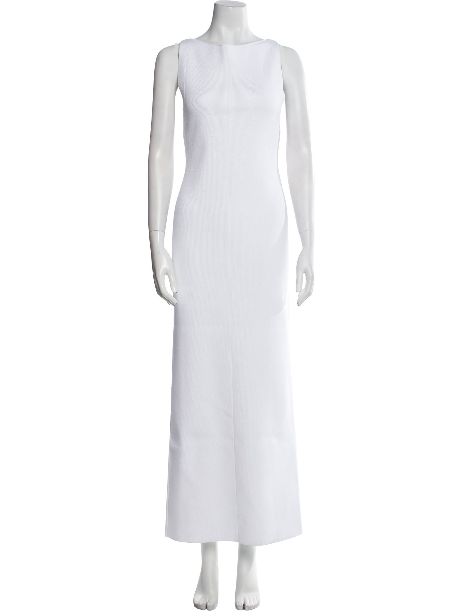 Khaite Bateau Neckline Long Dress