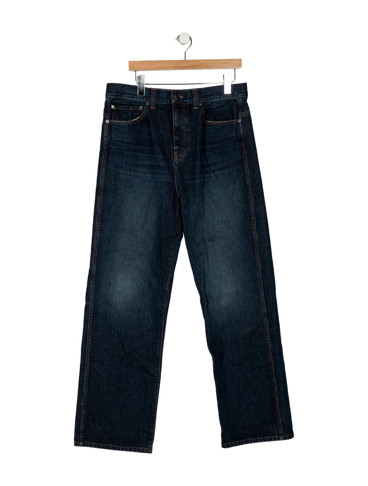 Khaite High-Rise Wide Leg Jeans