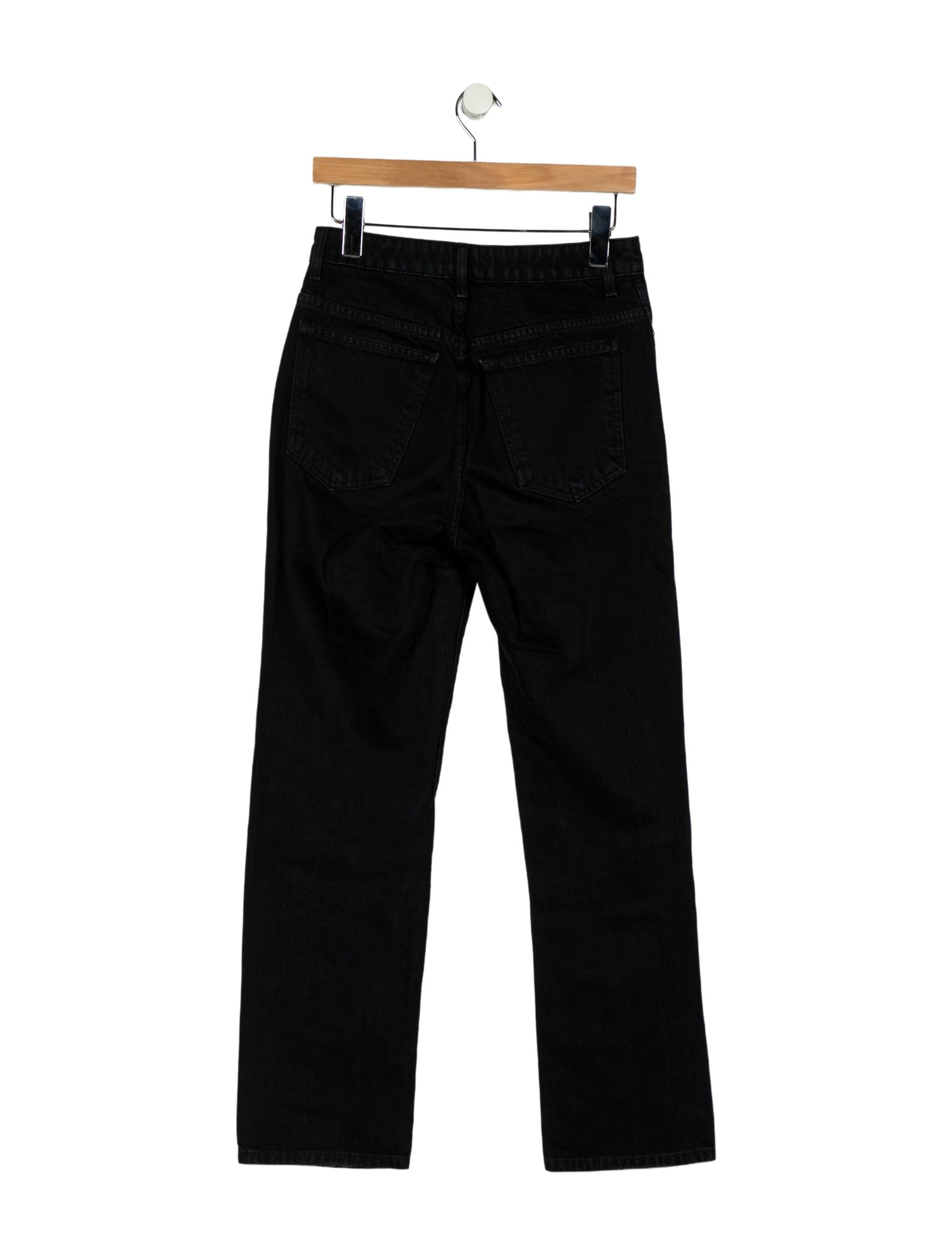 Khaite High-Rise Straight Leg Jeans