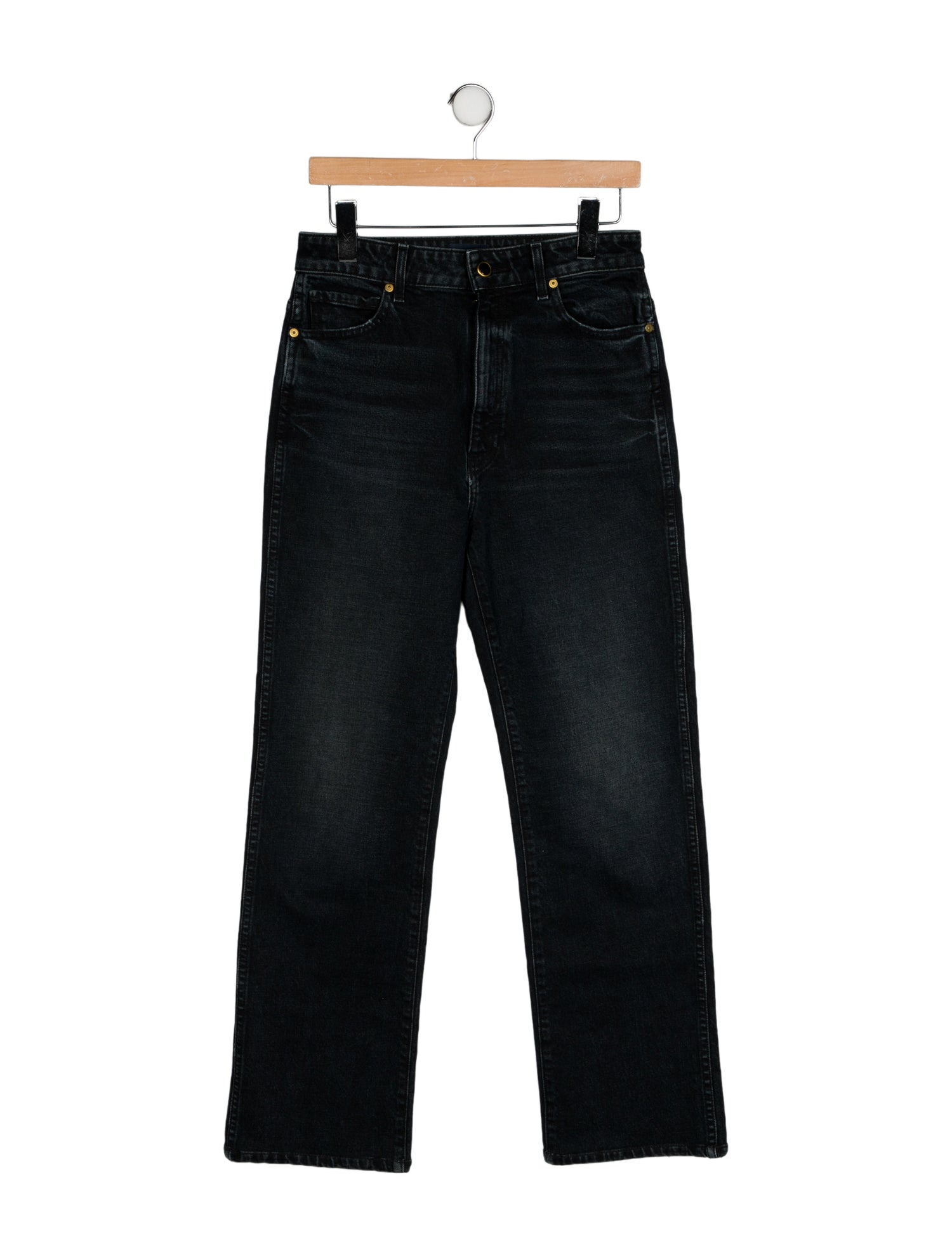 Khaite High-Rise Wide Leg Jeans