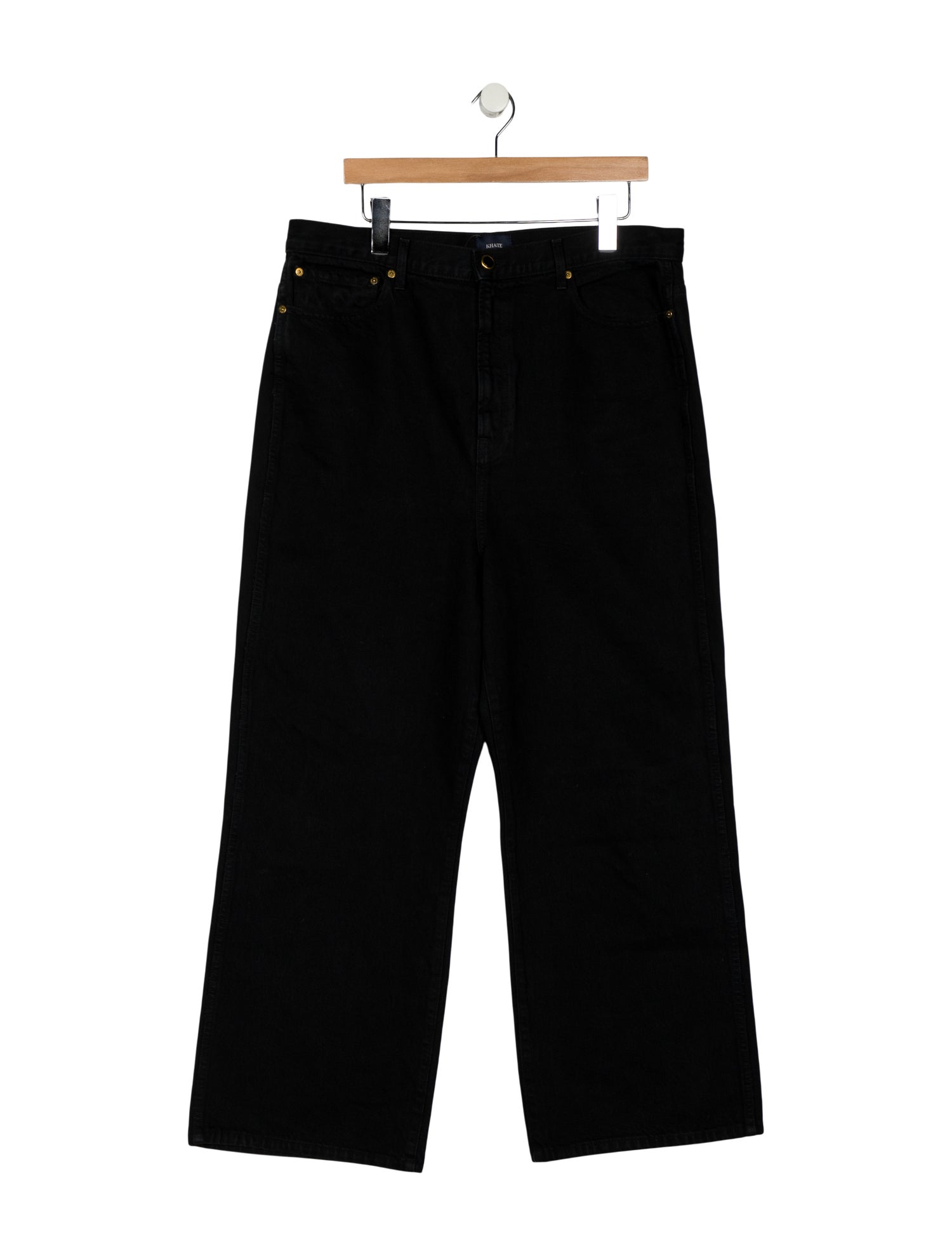 Khaite High-Rise Wide Leg Jeans