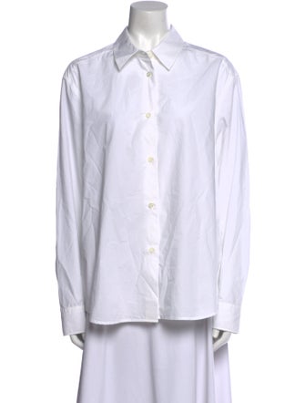 Khaite Long Sleeve Button-Up Top