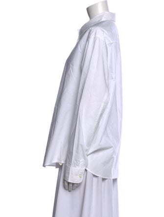 Khaite Long Sleeve Button-Up Top