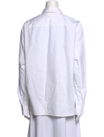 Khaite Long Sleeve Button-Up Top