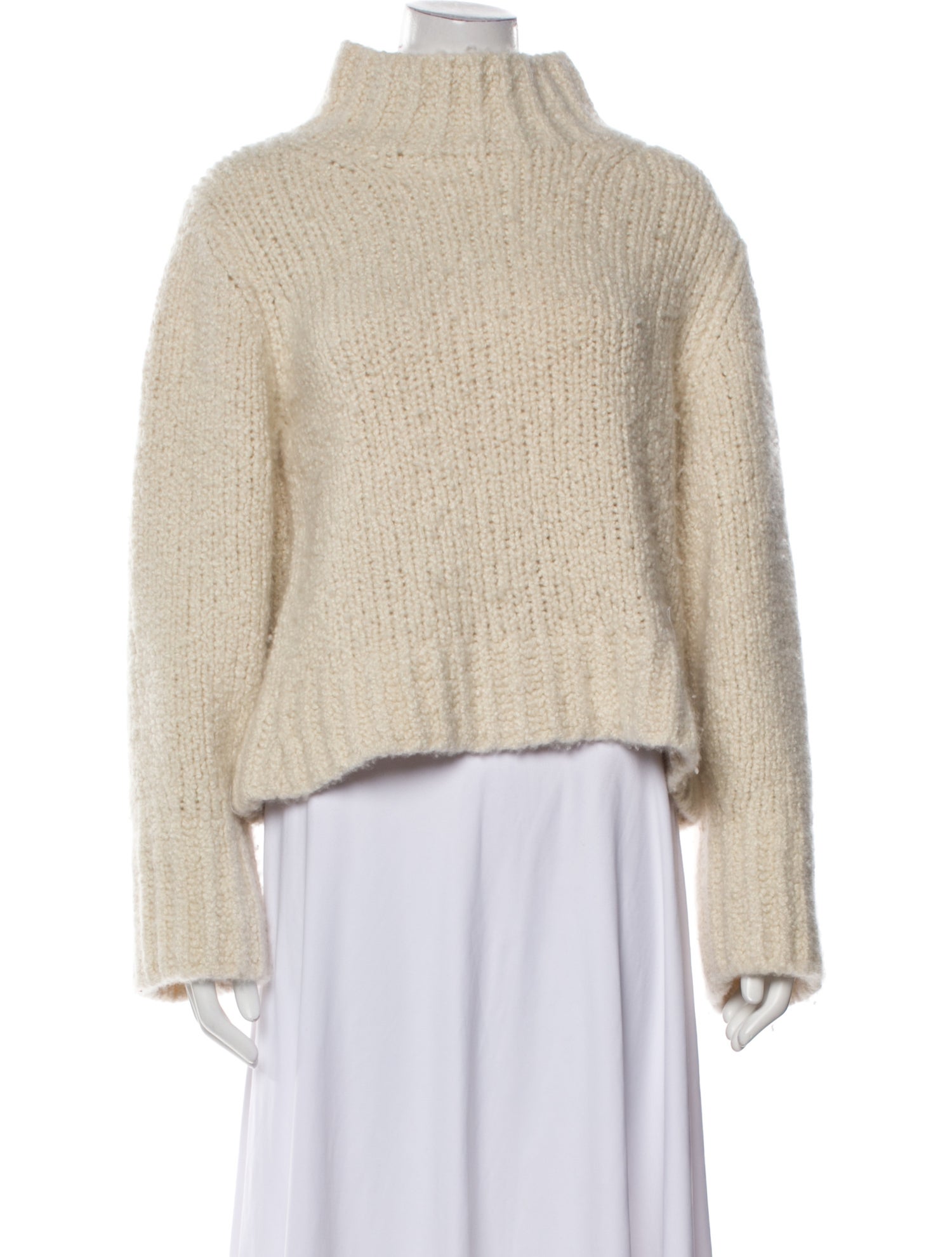 Khaite Cashmere Mock Neck Sweater