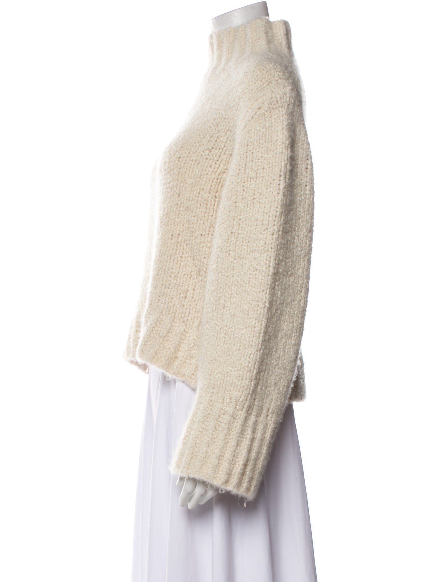 Khaite Cashmere Mock Neck Sweater