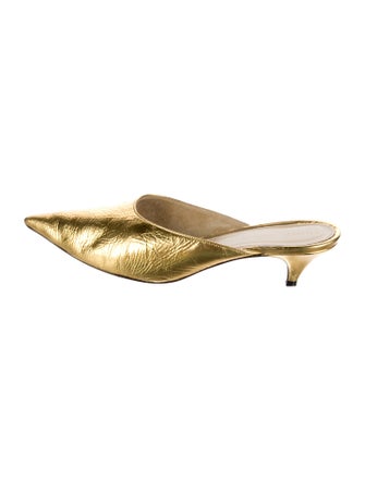 Khaite Leather Mules