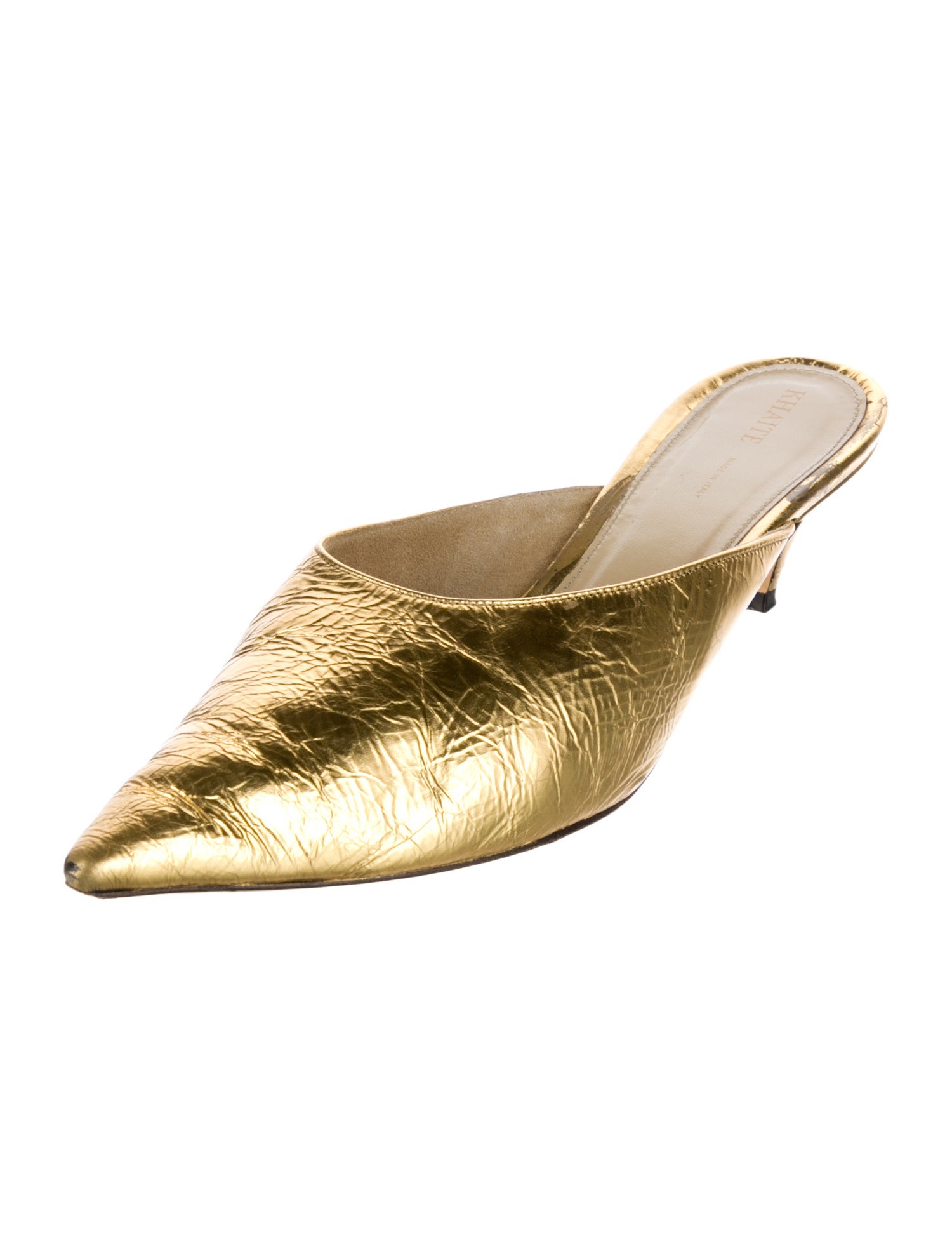 Khaite Leather Mules