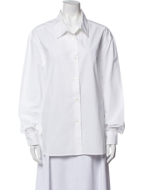 Khaite Long Sleeve Button-Up Top