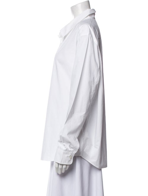 Khaite Long Sleeve Button-Up Top