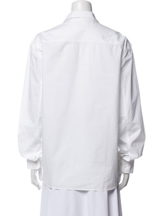 Khaite Long Sleeve Button-Up Top