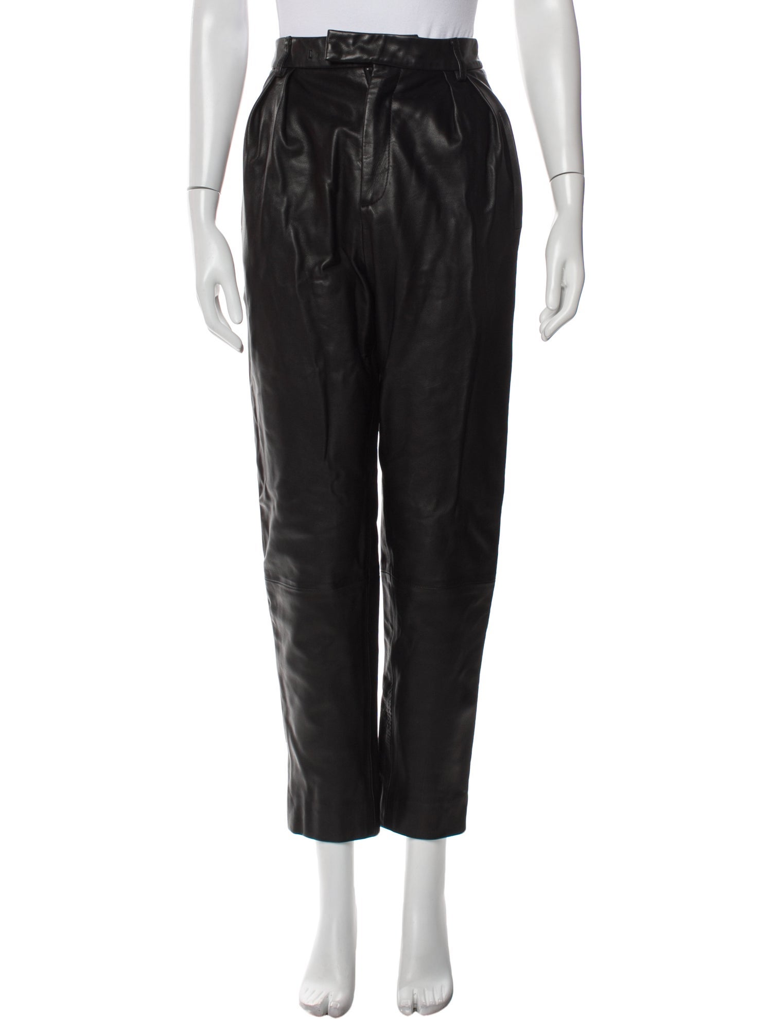 Khaite Leather Skinny Leg Pants