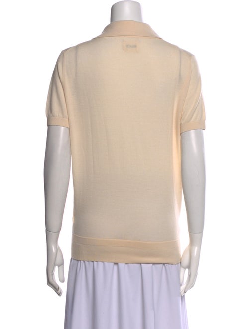 Khaite Wool Short Sleeve Polo