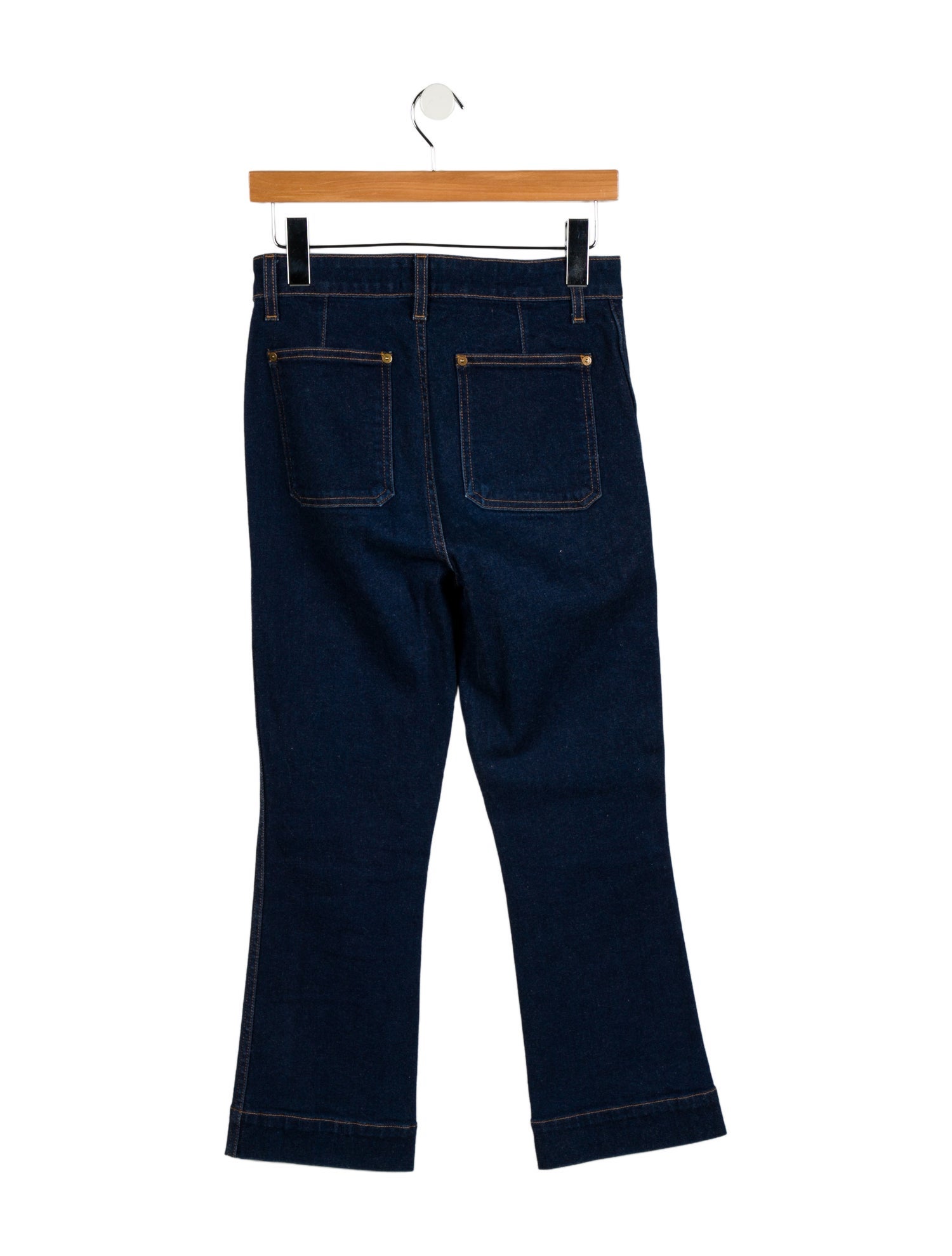 Khaite High-Rise Straight Leg Jeans