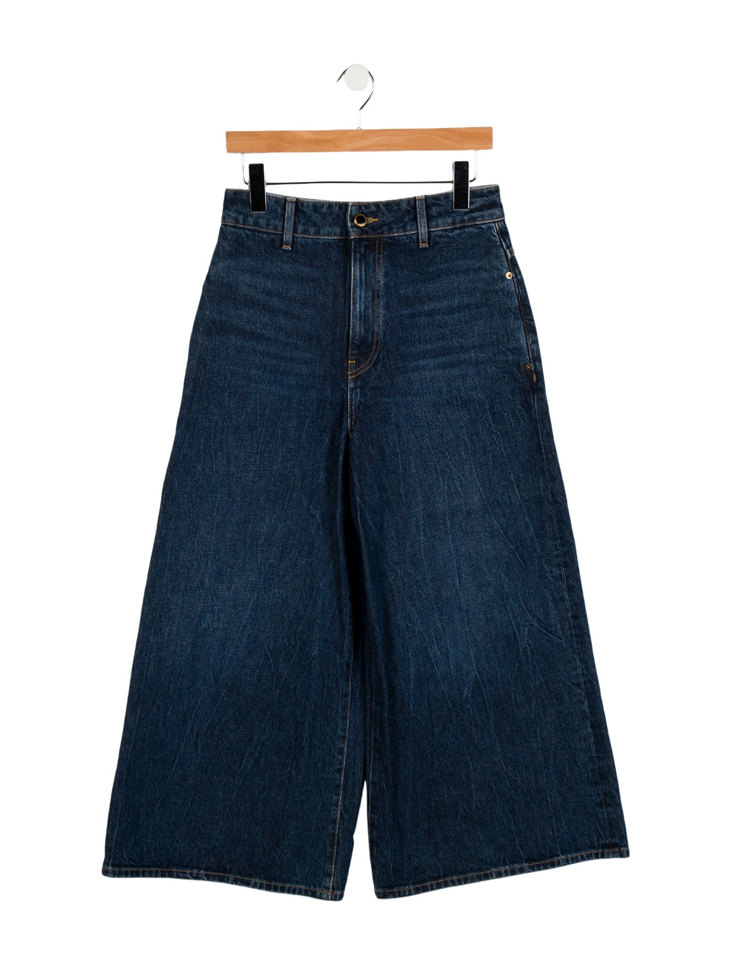 Khaite High-Rise Wide Leg Jeans