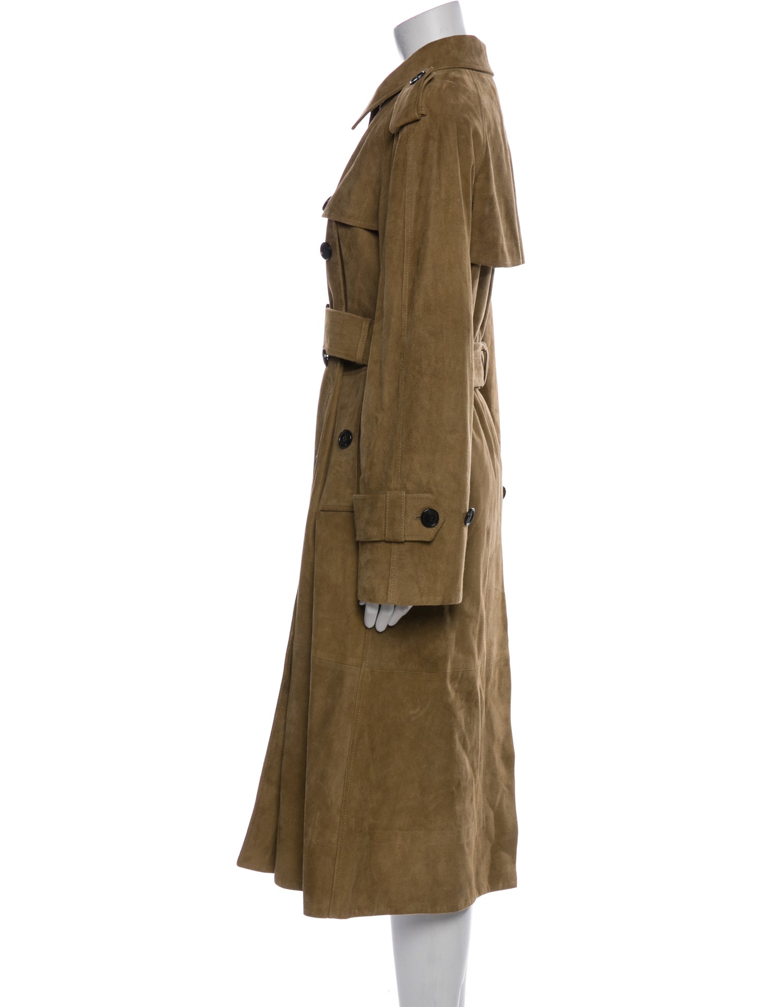 Khaite Suede Trench Coat