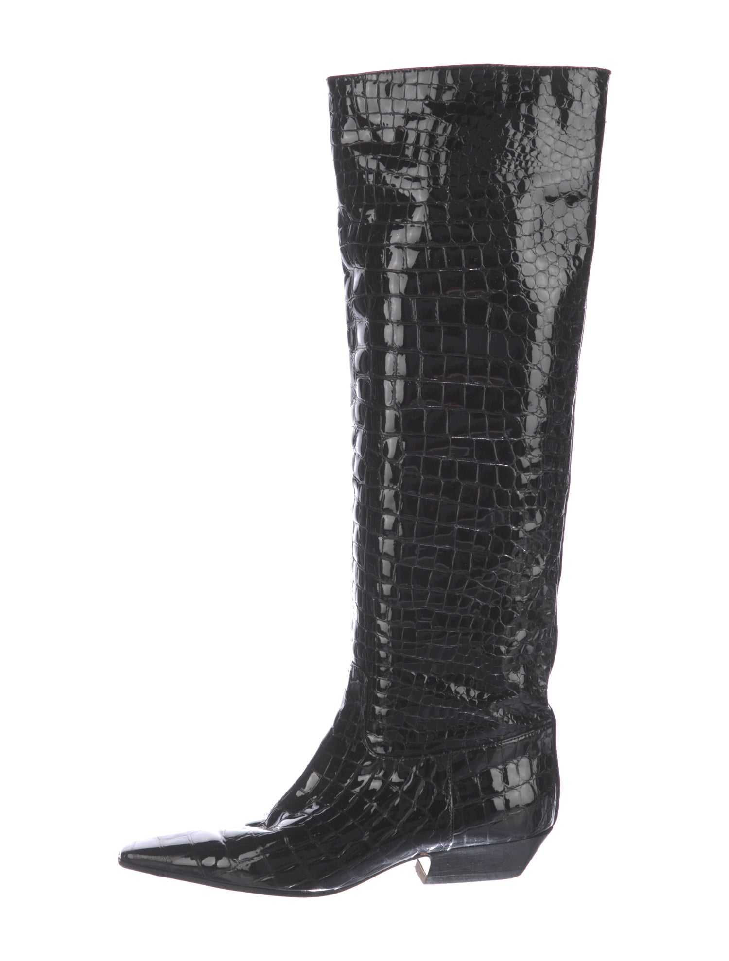Khaite Embossed Leather Boots