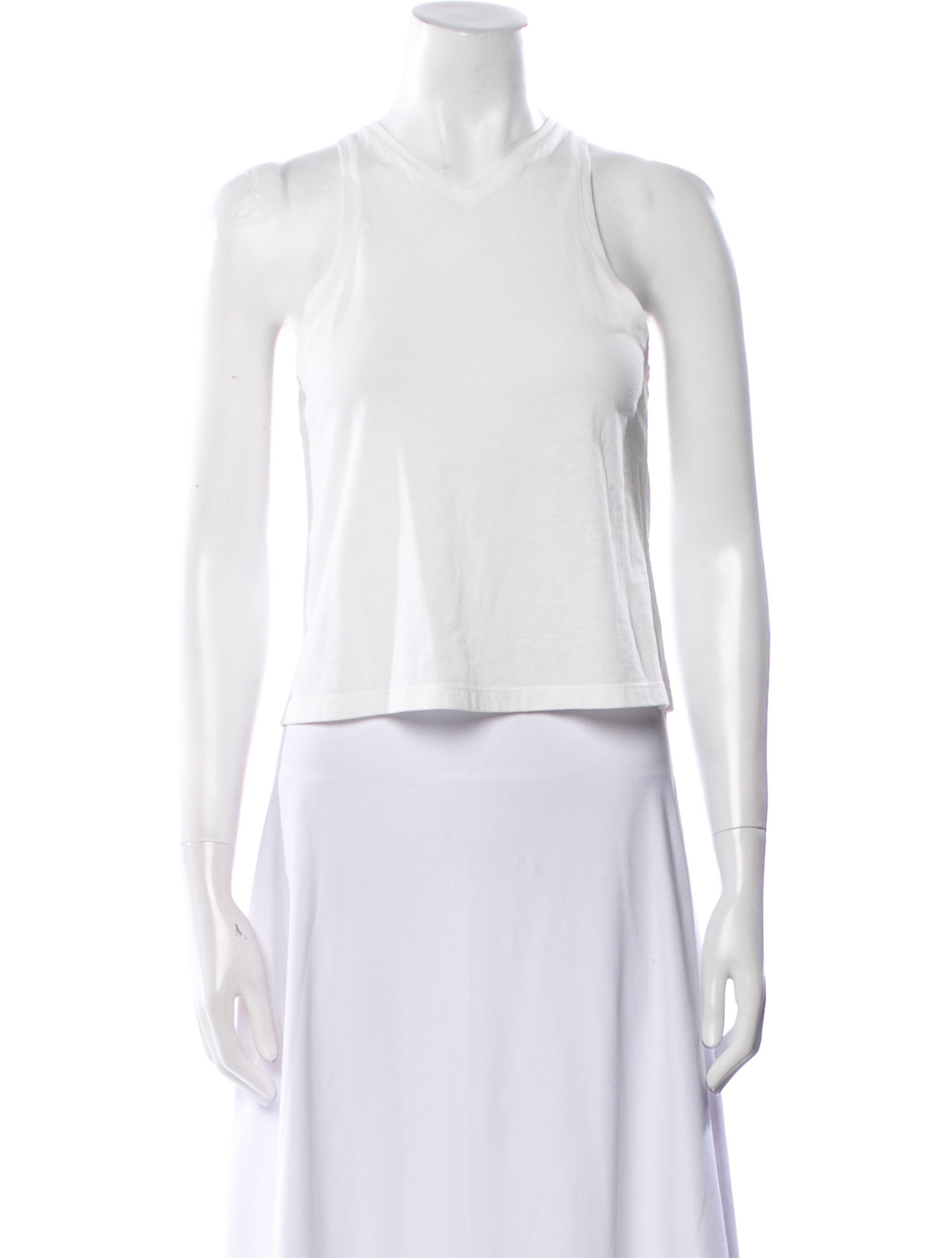 Khaite Crew Neck Sleeveless Crop Top