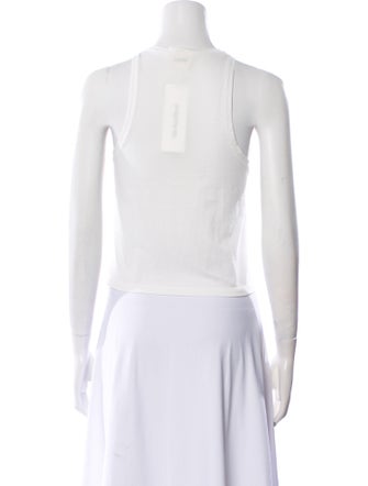 Khaite Crew Neck Sleeveless Crop Top