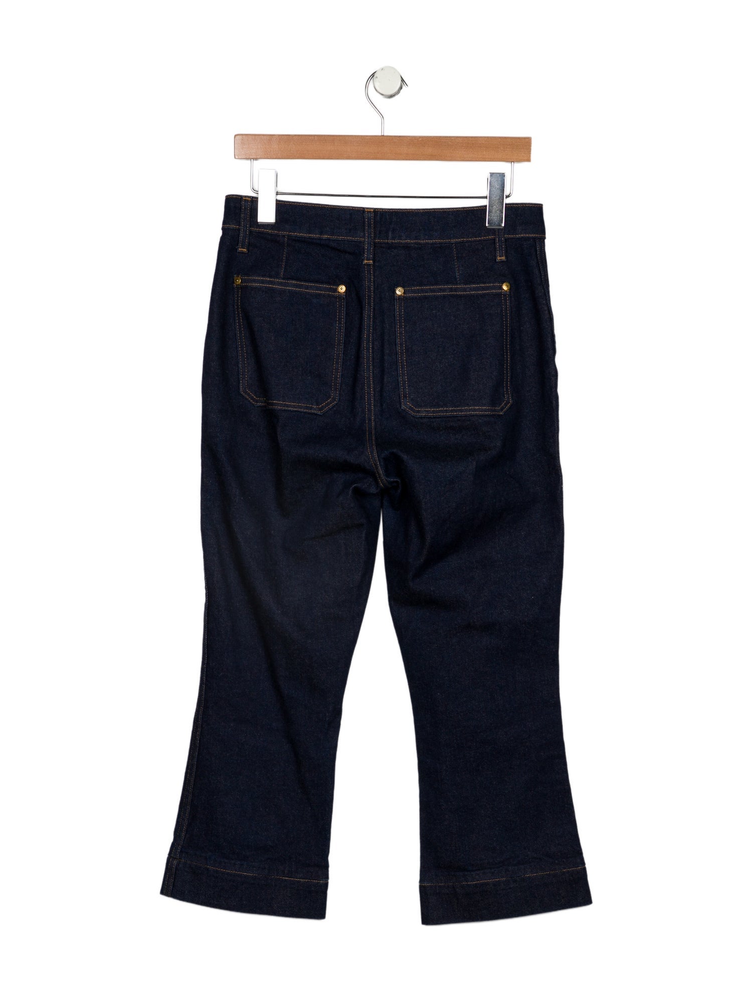 Khaite High-Rise Straight Leg Jeans