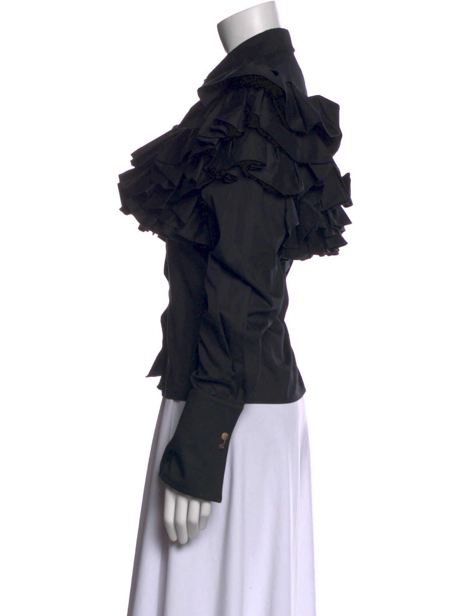 Khaite Long Sleeve Button-Up Top