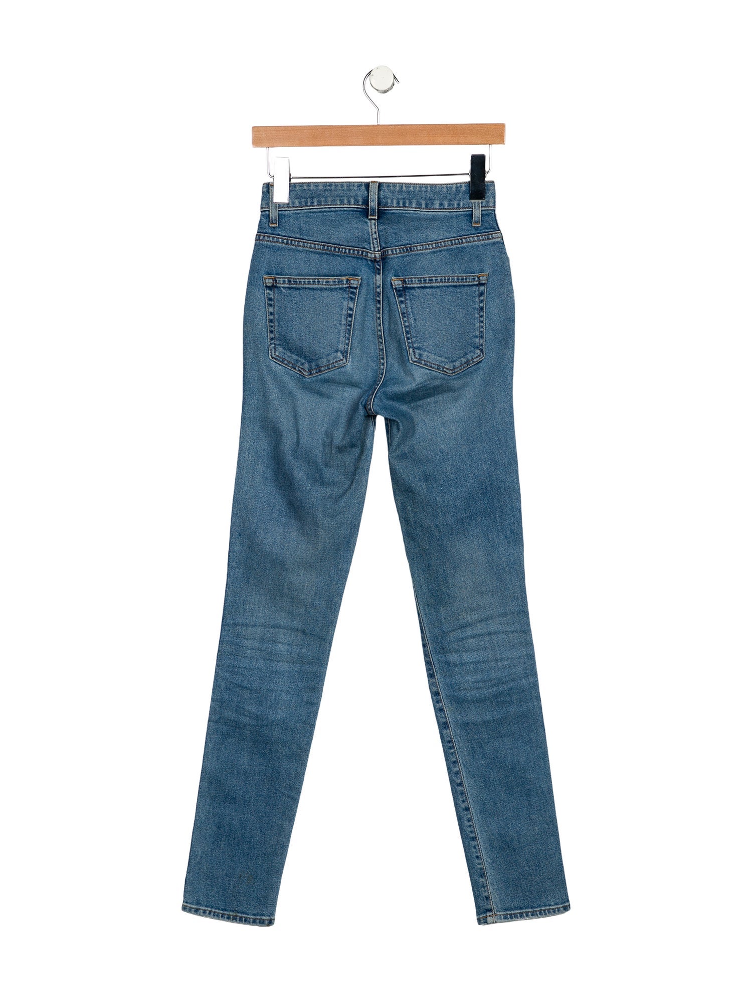 Khaite High-Rise Straight Leg Jeans