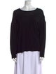 Khaite Silk Scoop Neck Sweatshirt