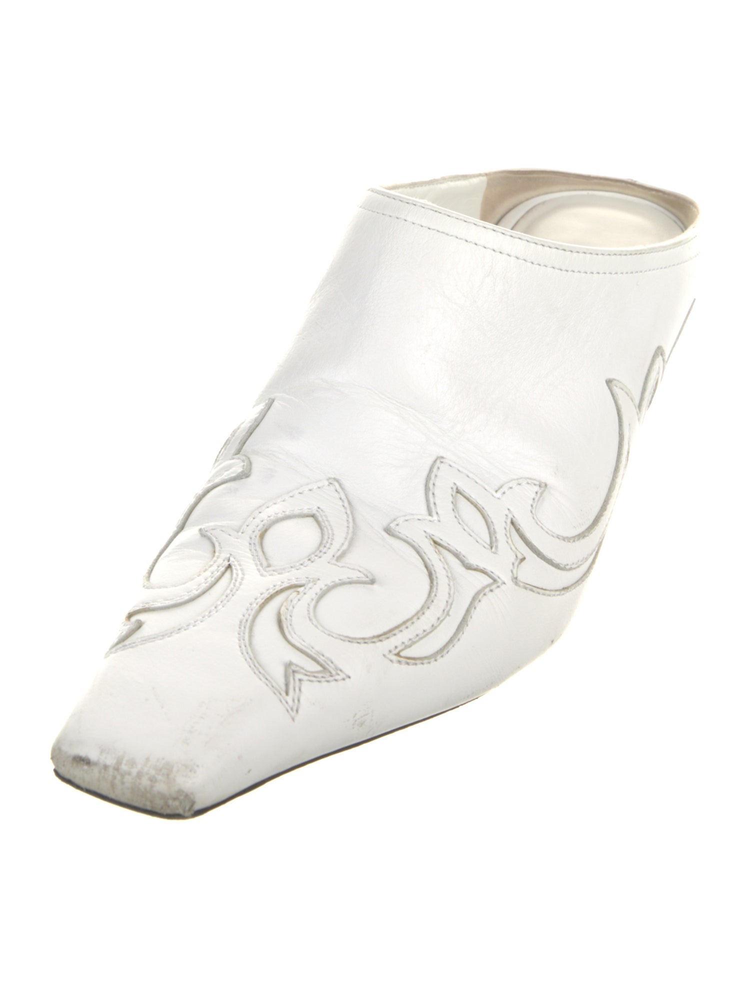 Khaite Leather Mules