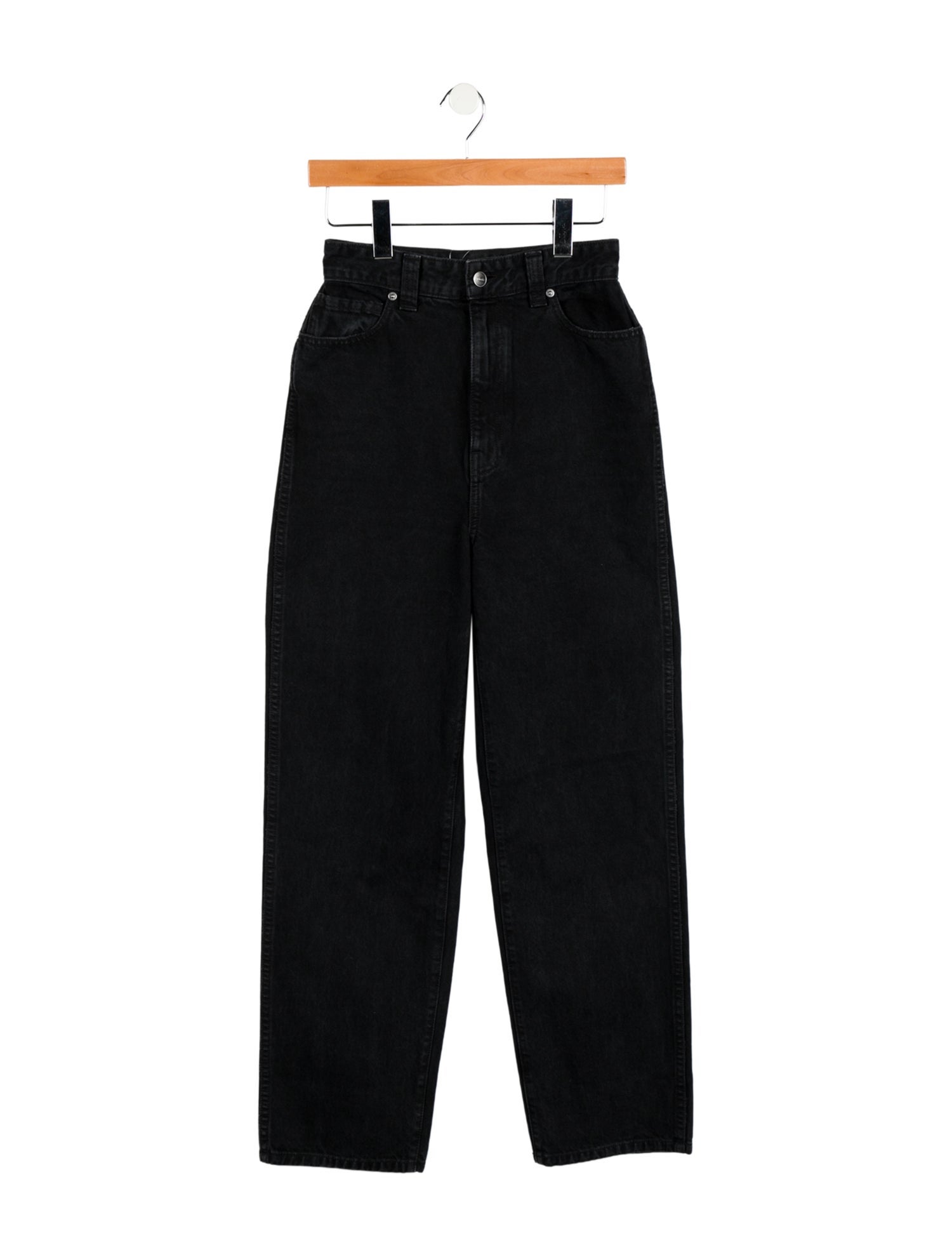 Khaite High-Rise Straight Leg Jeans