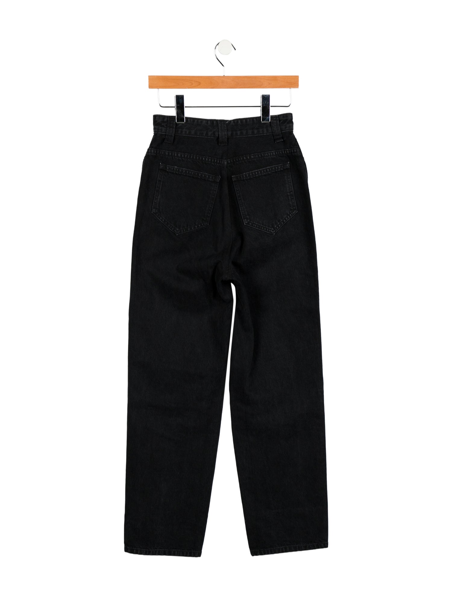 Khaite High-Rise Straight Leg Jeans