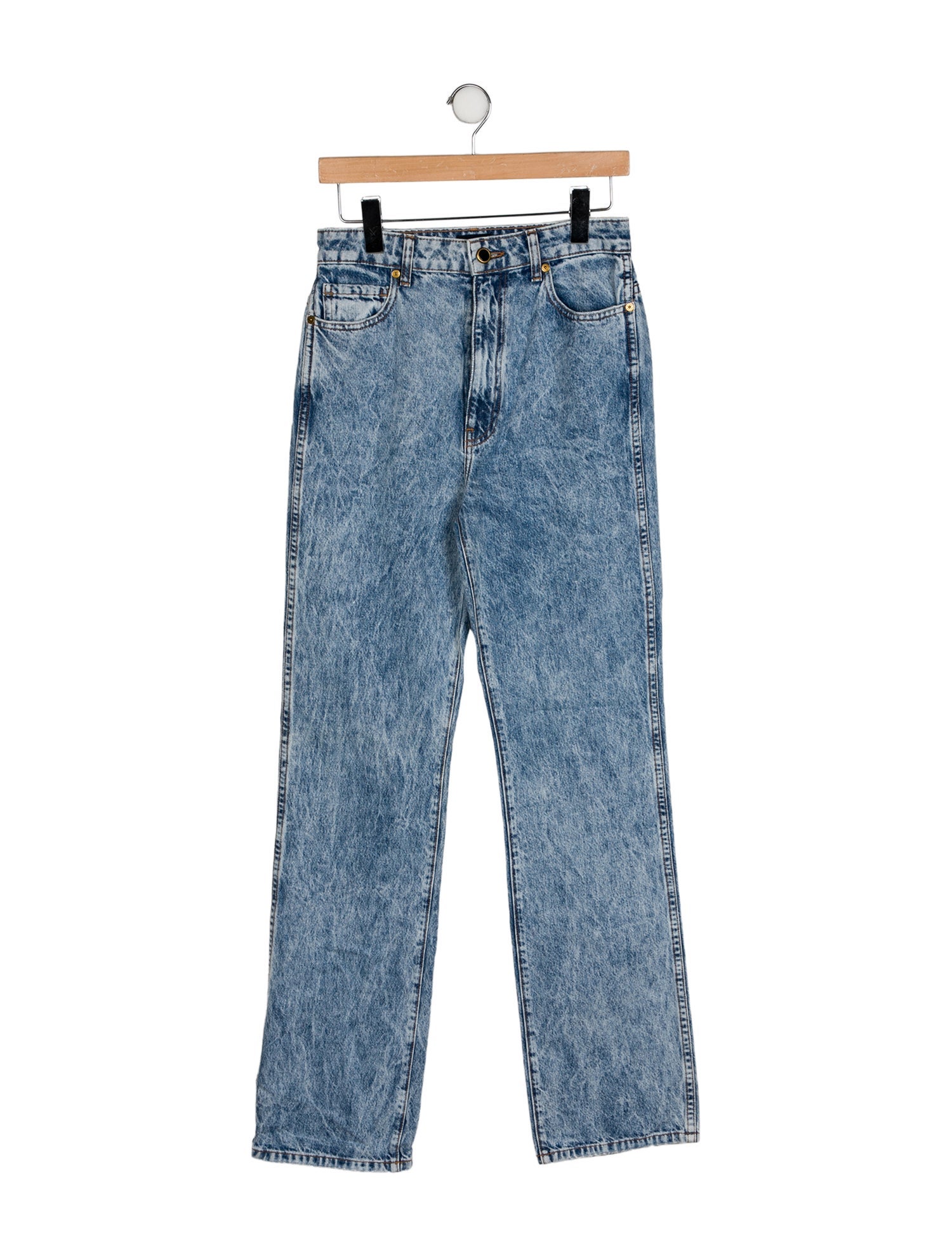 Khaite High-Rise Straight Leg Jeans w/ Tags