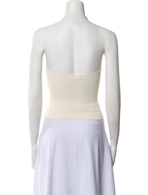 Khaite Cashmere V-Neck Crop Top