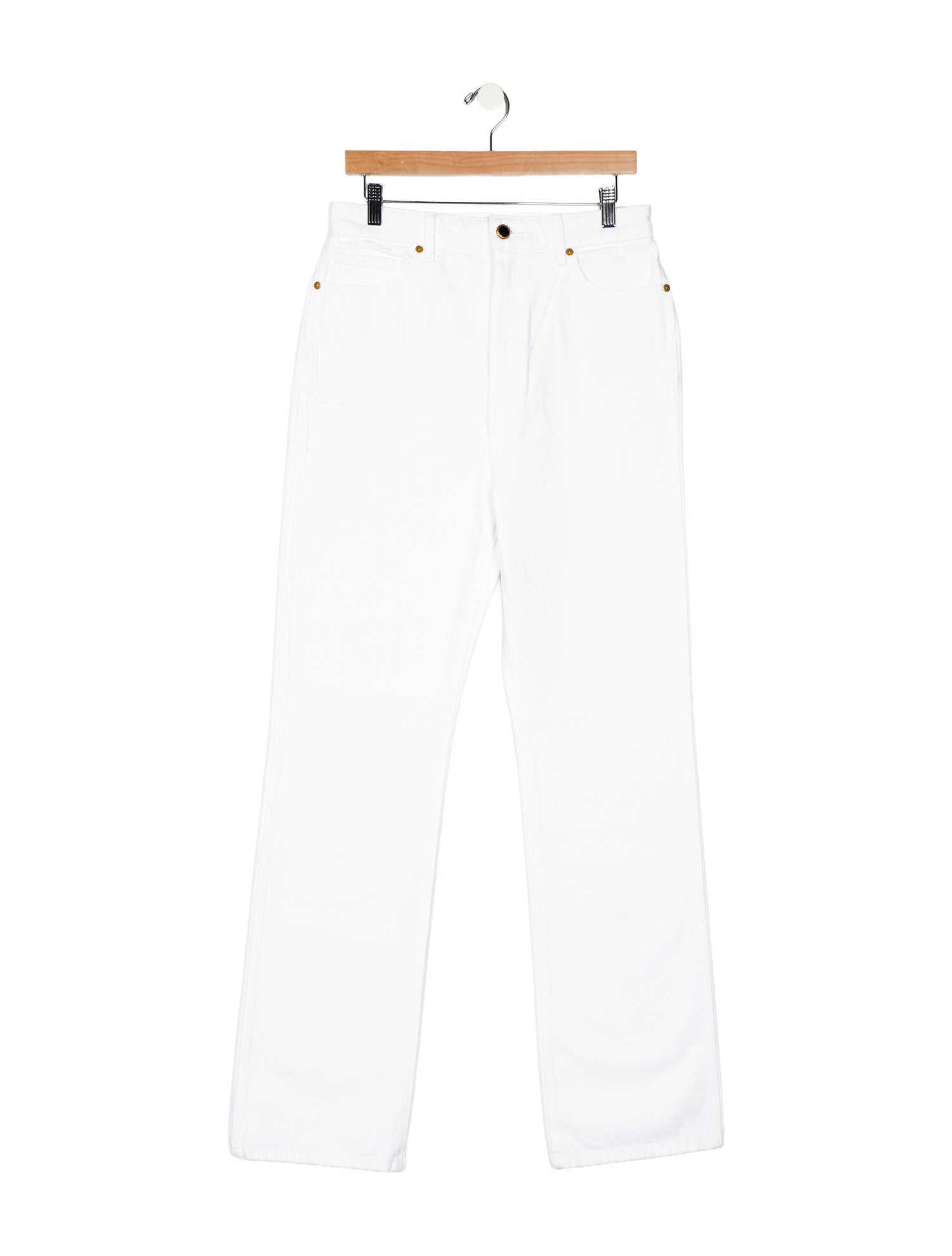 Khaite High-Rise Wide Leg Jeans