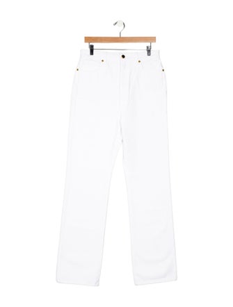 Khaite High-Rise Wide Leg Jeans