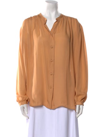 Khaite Silk V-Neck Blouse