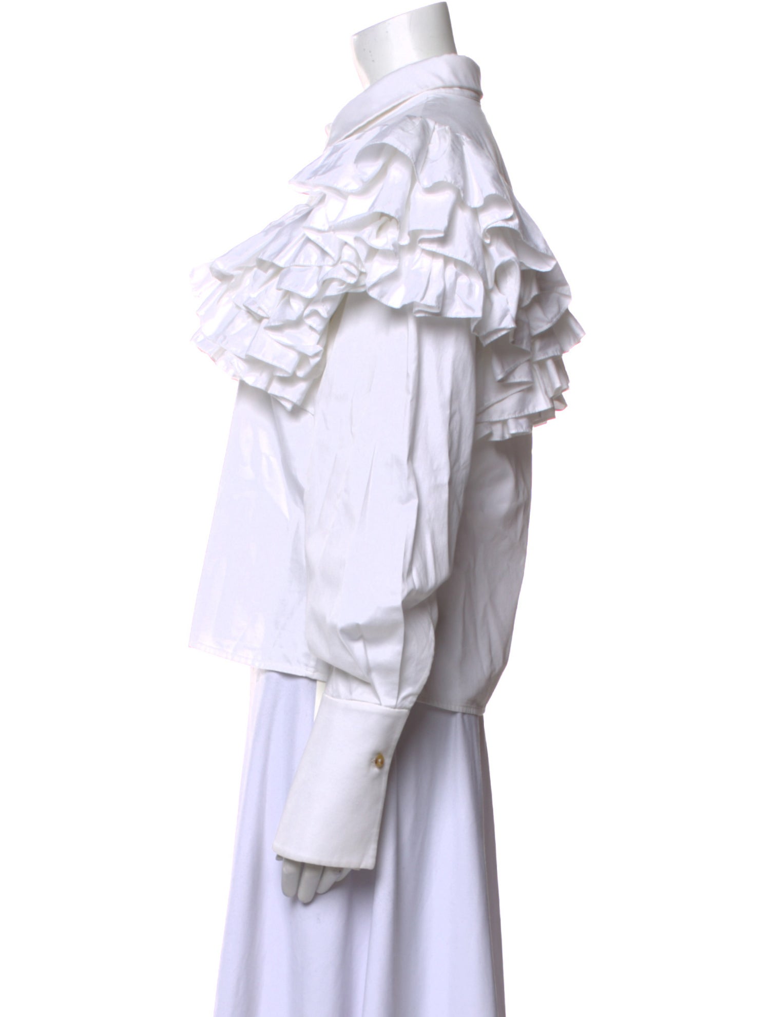 Khaite Long Sleeve Button-Up Top