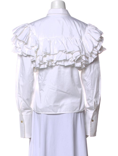 Khaite Long Sleeve Button-Up Top